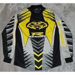 Motocross Jersey Youth Unisex M Yellow MTX Dirtbike Racing ATV Riding Dual Sided